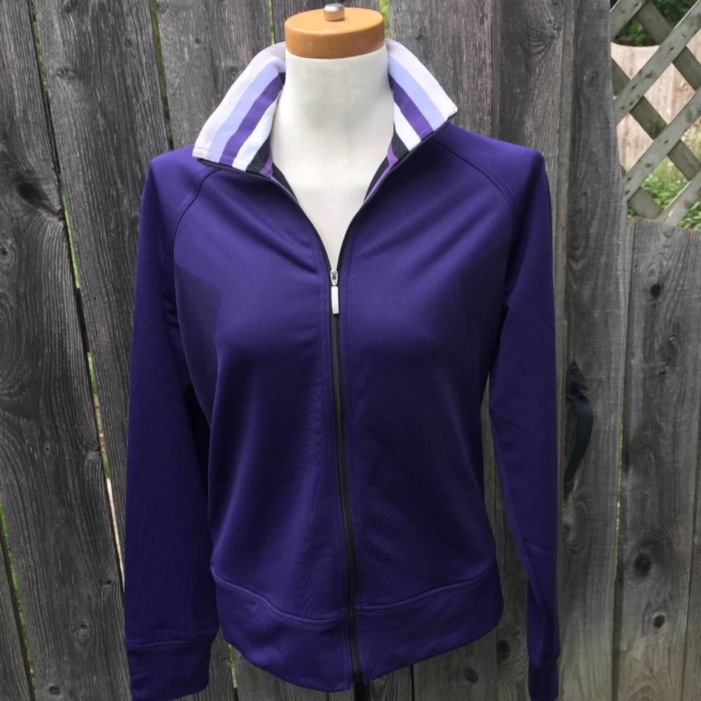 Nike Golf Jacket with Striped Knit Collar